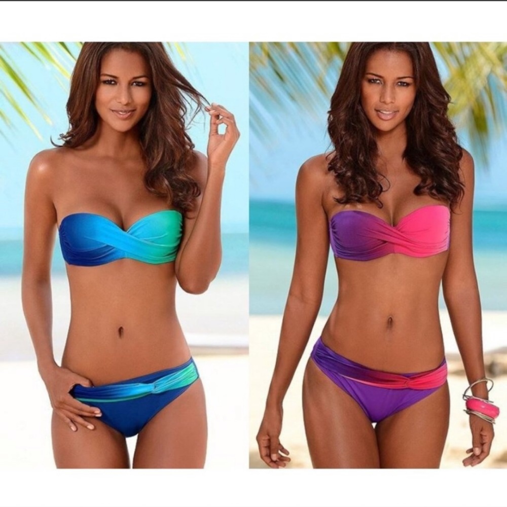 🛍️# 576 Stunning Verigated Twist Bikini - Picture 1 of 7